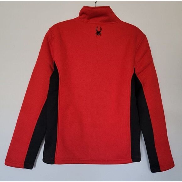 Spyder Men's - S District Full Zip Fleece Jacket - Racing Red - Picture 3 of 9